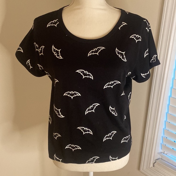 Halloween top bats XL LaLuna 100 percent cotton - Picture 1 of 7
